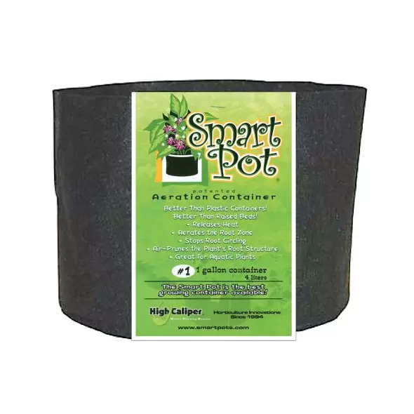 Smart Pot Black 1 Gallon (100/Cs)