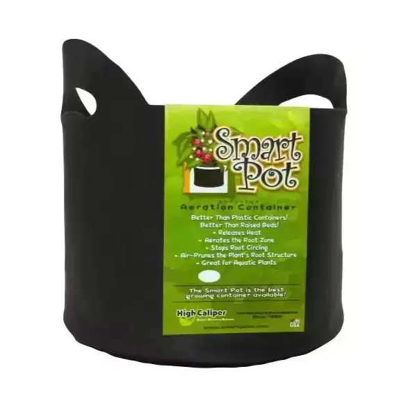 Smart Pot Black 7 Gallon w/ handles (50/Cs)