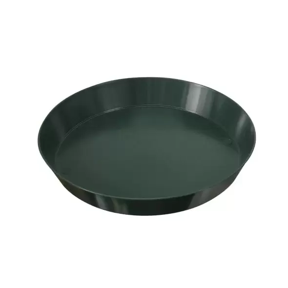 Green Premium Plastic Saucer 12 in (48/Cs)