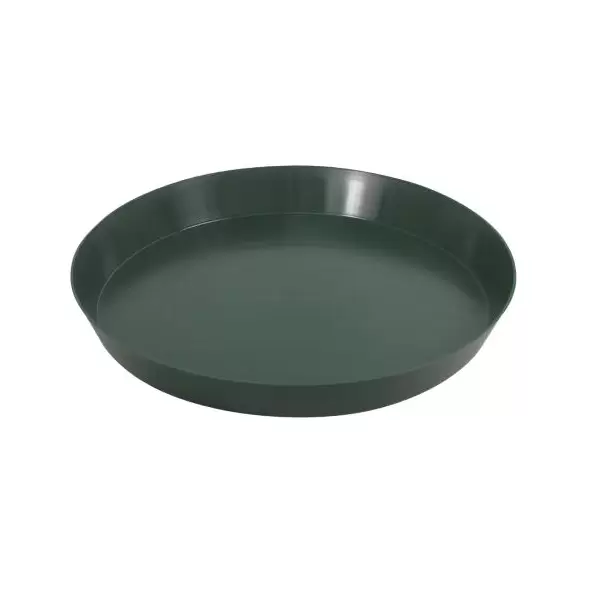 Green Premium Plastic Saucer 16 in (40/Cs)