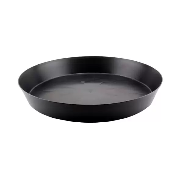 Black Premium Plastic Saucer 18 in (10/Cs)