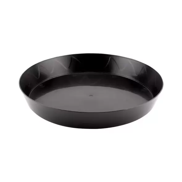 Gro Pro Heavy Duty Black Saucer - 12 in (50/Cs)