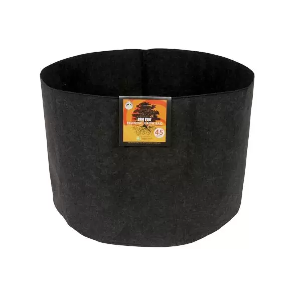 Gro Pro Essential Round Fabric Pot - Black 45 Gallon (25/Cs)