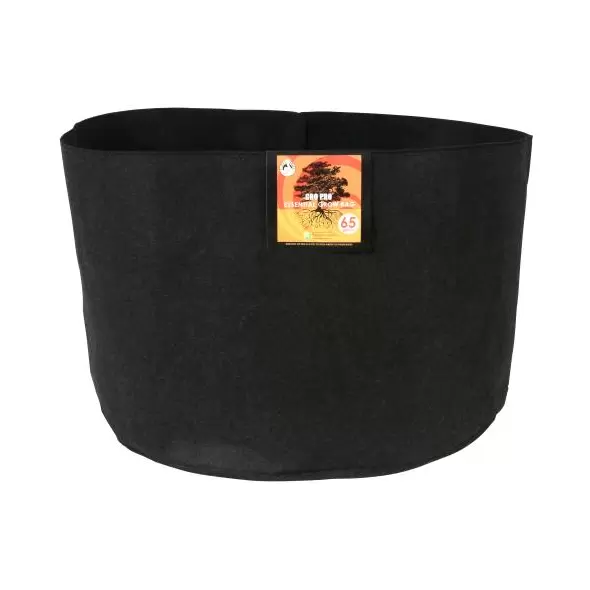 Gro Pro Essential Round Fabric Pot - Black 65 Gallon (20/Cs)