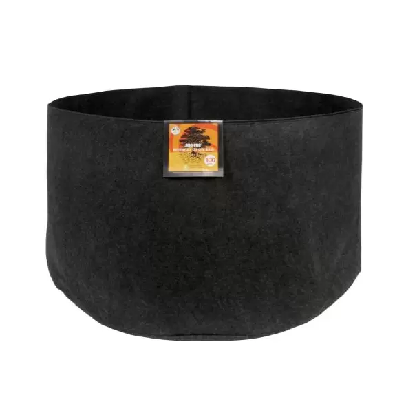 Gro Pro Essential Round Fabric Pot - Black 100 Gallon (15/Cs)
