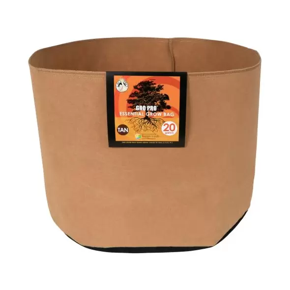 Gro Pro Essential Round Fabric Pot - Tan 20 Gallon (42/Cs)