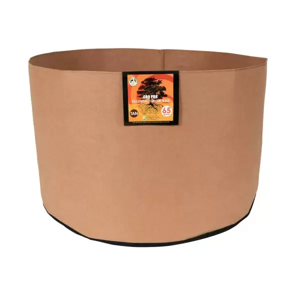 Gro Pro Essential Round Fabric Pot - Tan 65 Gallon (20/Cs)
