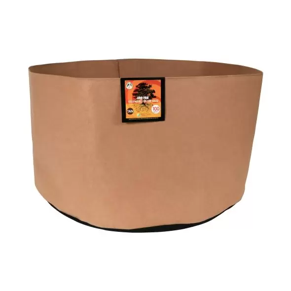 Gro Pro Essential Round Fabric Pot - Tan 100 Gallon (15/Cs)