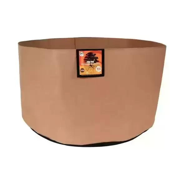Gro Pro Essential Round Fabric Pot - Tan 100 Gallon (15/Cs)