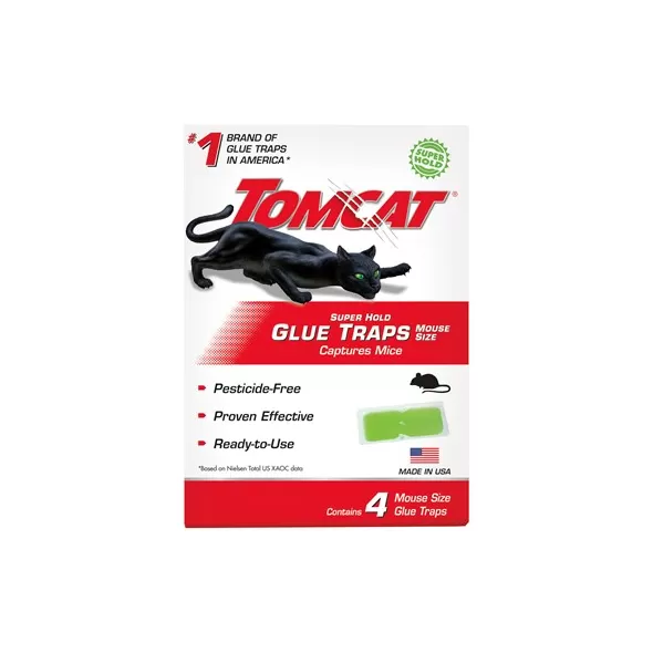 Tomcat Mouse Glue Trap Super Hold 4pk