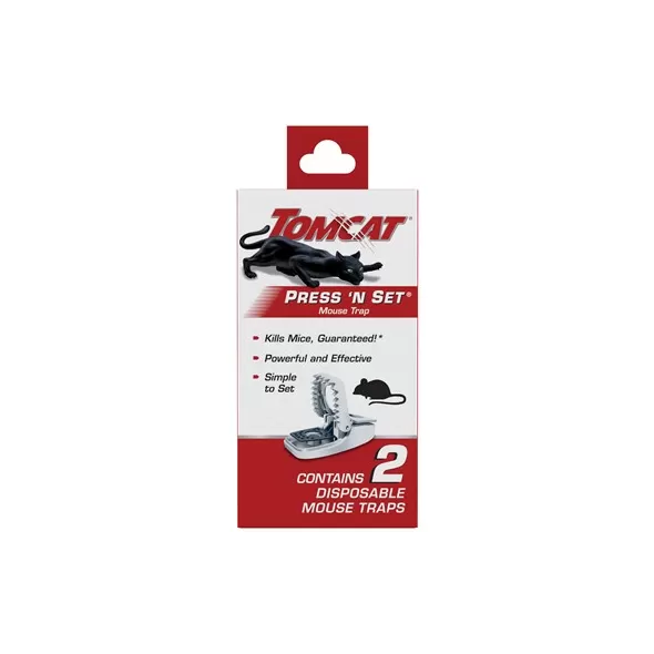 Tomcat 2pk Press 'N Set Mouse Trap
