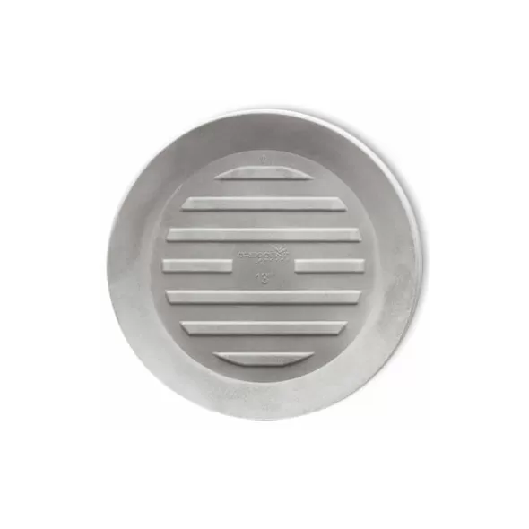 Crescent 13" Round Universal Saucer Weathered Concrete