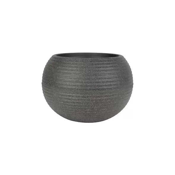 HC 12" Atlas Planter Brown River Rock