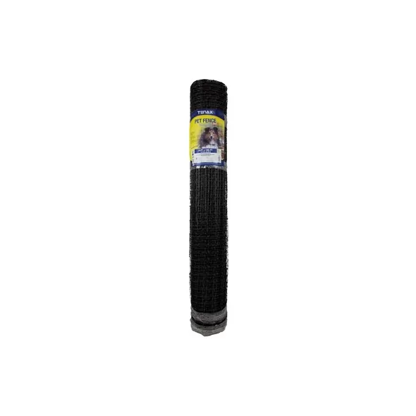 Tenax 4'x100' Pet Fence Select Black 1.77"x1.97" Mesh
