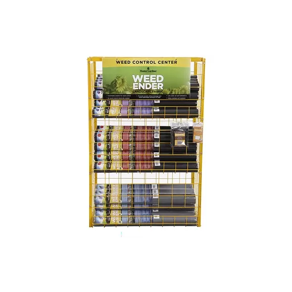 Master Gardner Gravity Fed Fabric Display Rack With Master Gardner Sign