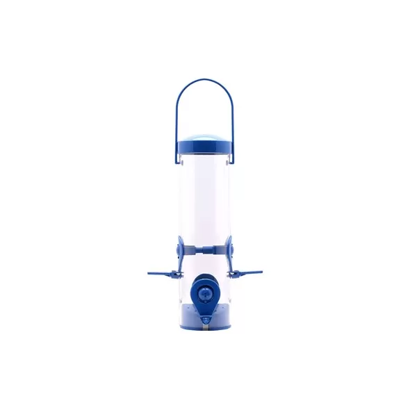 Perky Pet Sierra Wild Bird Tube Feeder Navy 2 in 1