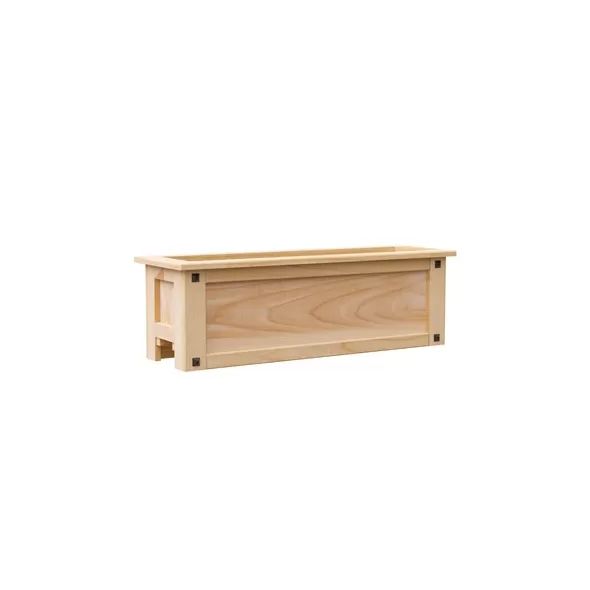 Panacea 30" Mission Over the Rail Western Cedar Planter
