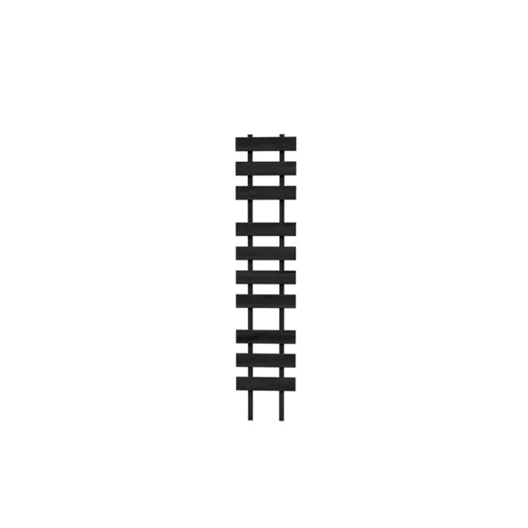 Panacea 47" Contemporary Wood Pot Trellis Charcoal Black