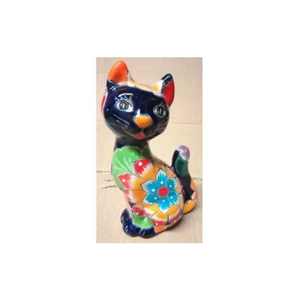 Talavera Cat Looking Back