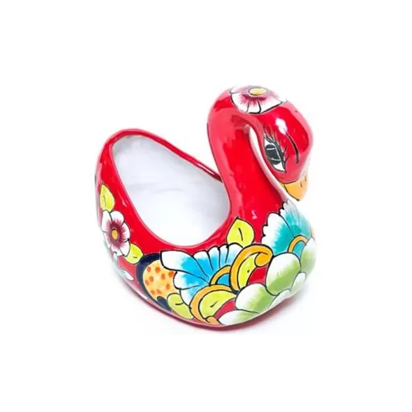 Talavera Small Swan Planter