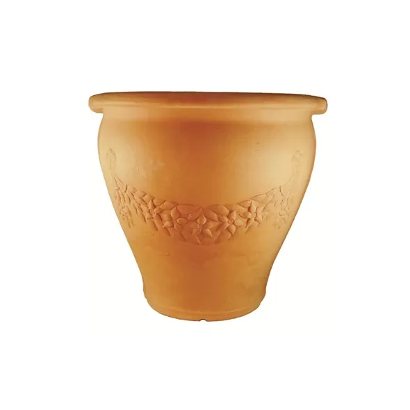 Tusco 14" Garland Urn Washed Terra Cotta