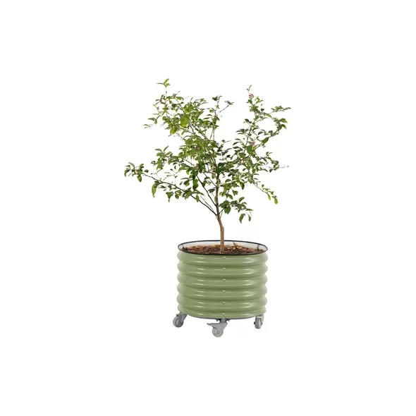 Vego Garden Self-Watering Rolling Planter Olive Green