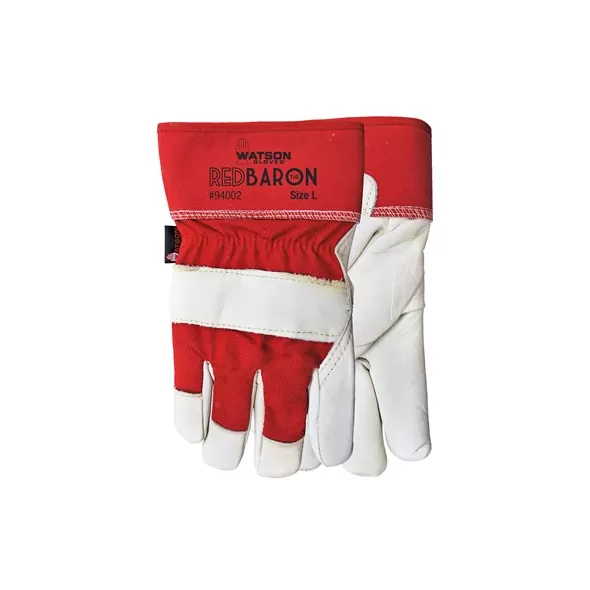 Watson Gloves Red Baron Lined Medium Sherpa Lined/Cowhide