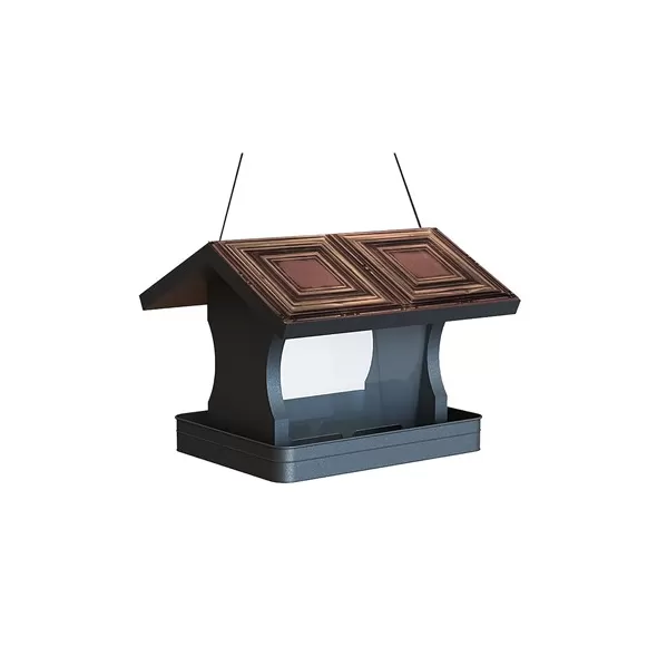 Woodlink Vintage Tin Panel Roof Hopper Feeder