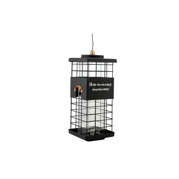 Woodlink Tube Feeder with Motivational Quote