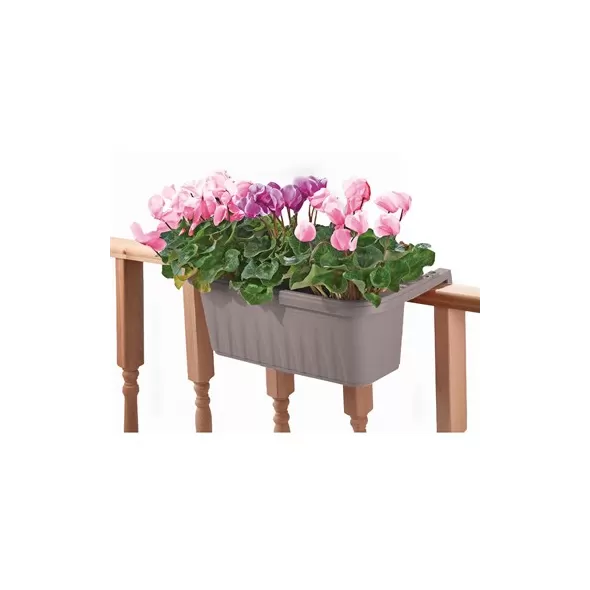 Apollo 20" Adjustable Railing Planter Grey