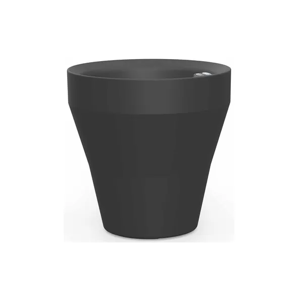 Crescent 22" Rim TruDrop Planter Caviar Black