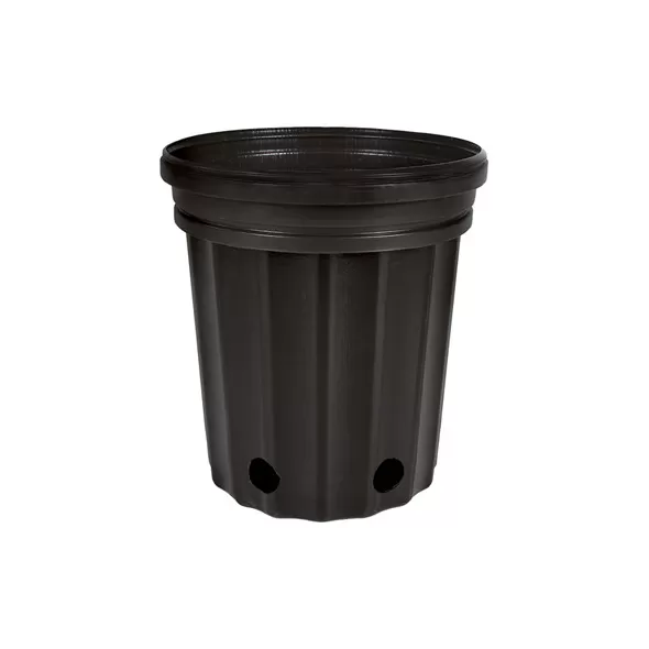 HC Dillen Elite 2000 Nursery Pot, Blow Molded, Trade 5 Gallon, Black, 46 per Bundle, 48 Bundles per Pallet, 11.87in x 11.00in, 3.90Gal