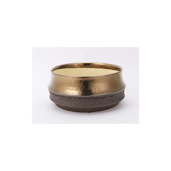 PHG 7.5"x4" Santa Barbara Planters Rustic Gold Case of 4