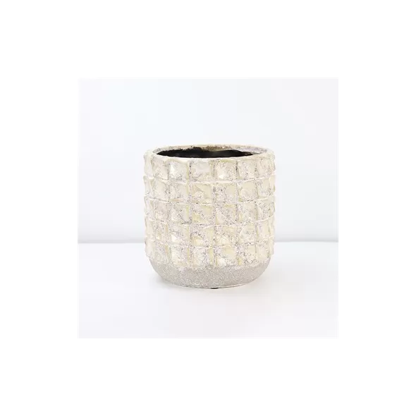 PHG 5.5"x5" Salinas Planters Sponged Cream Case of 6