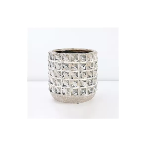 PHG 5.5"x5" Salinas Planters Sponged Grey Blue Case of 6