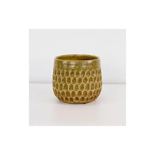 PHG 6.5"x5.5" Cambria Planters Splashed Mocha Case of 8