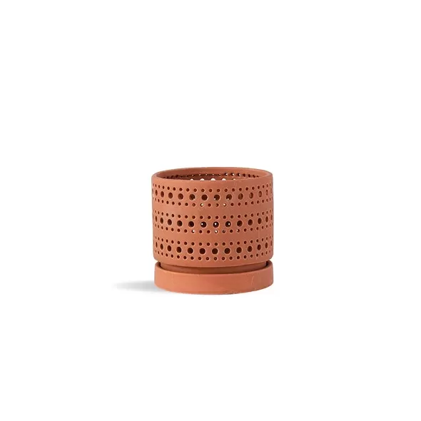 PHG 6"x5.5" Moon Gate Orchid Planters Sand Canyon Clay Case of 4