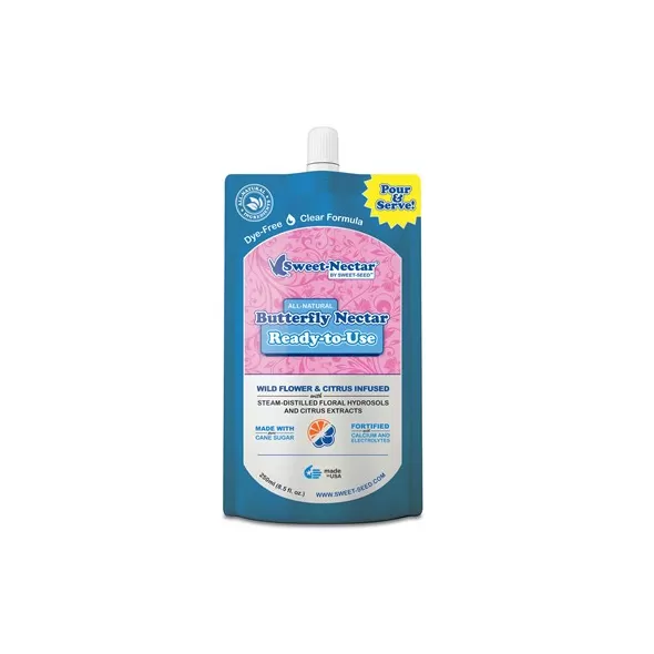 Sweet Seed 250ml Butterfly Nectar Pouch Ready to Use
