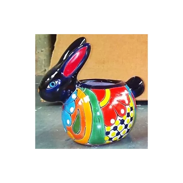Talavera Rabbit Planter Mini