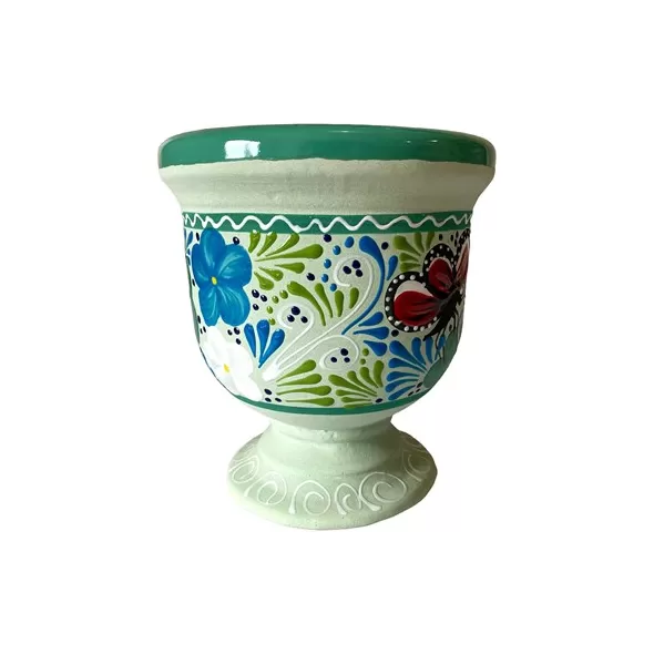 Talavera 10" Bella Especial Urn Planter Teal