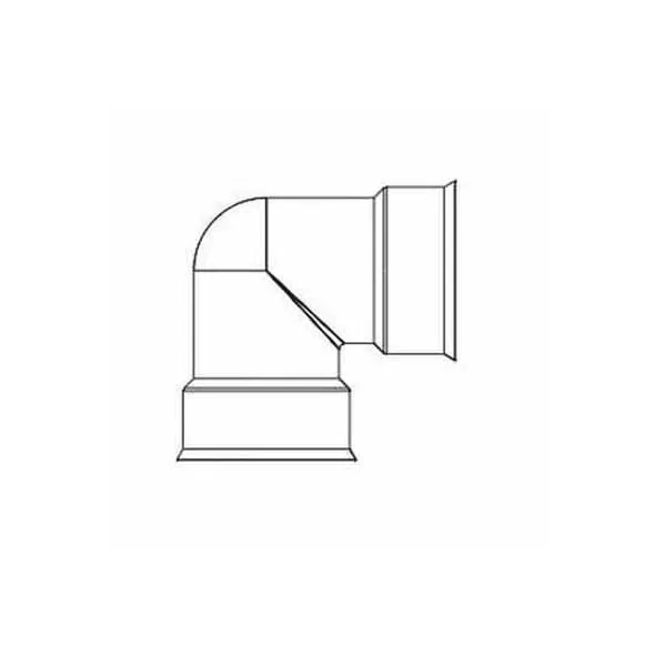 ADS Soiltight Elbow, Bell-End HDPE 90 Degrees Degrees Dual Wall Injection Molded N-12, Black 12" | DFD1299ST