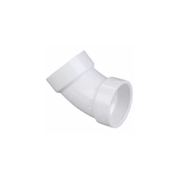 DWV-PVC 45 ELBOW SLIP 4"