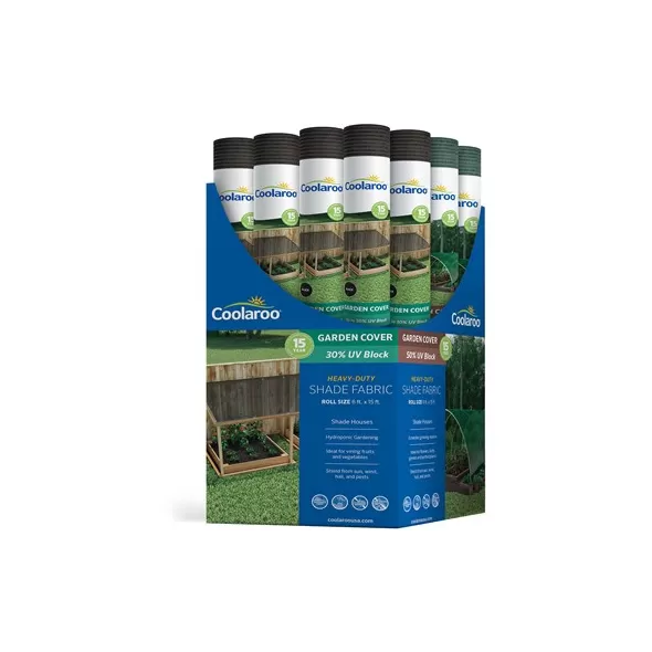 Coolaroo 16pc 6'x15' Light Fabric Rainforest 50% & Black 30%