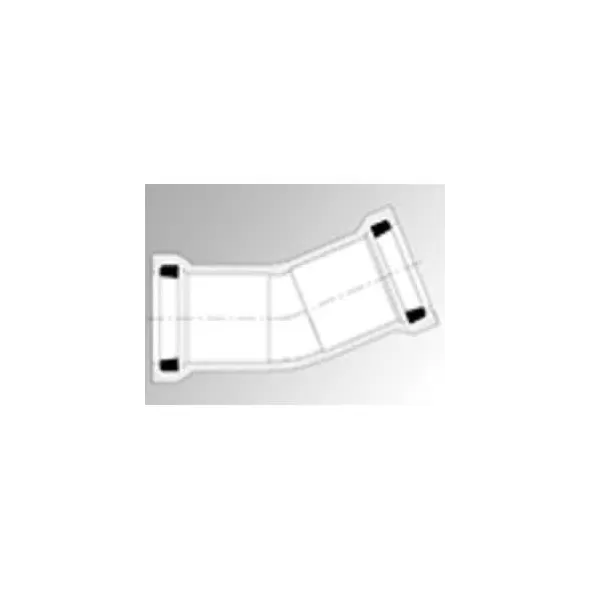 PVC Elbow 4 in. Gasketed SDR-21 22-1/2 Degree | 124040