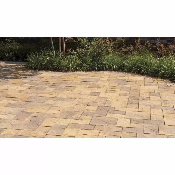 Paver Stone, 6" x 12" Large Rectangular Winter Blend Tumbled Venetian Stone Heritage