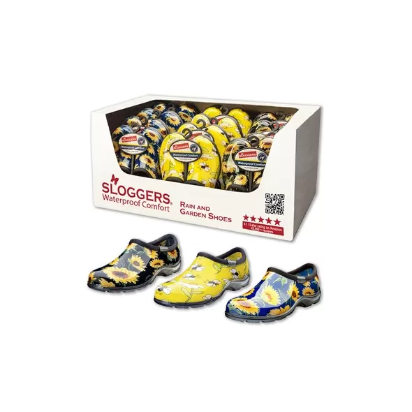 Sloggers 12pr Floral Shoe Prepack In PDQ
