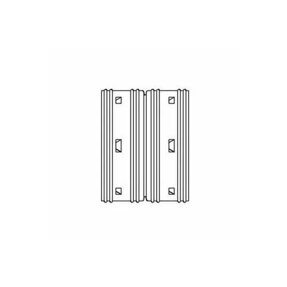 ADS External Coupler, Snap HDPE Single Wall Black 8" | DFECPS080