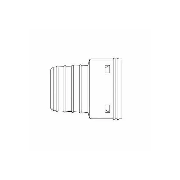 Adapter, 4"Snap Black Hdpe Smooth Single Wall Clay |  0462AA