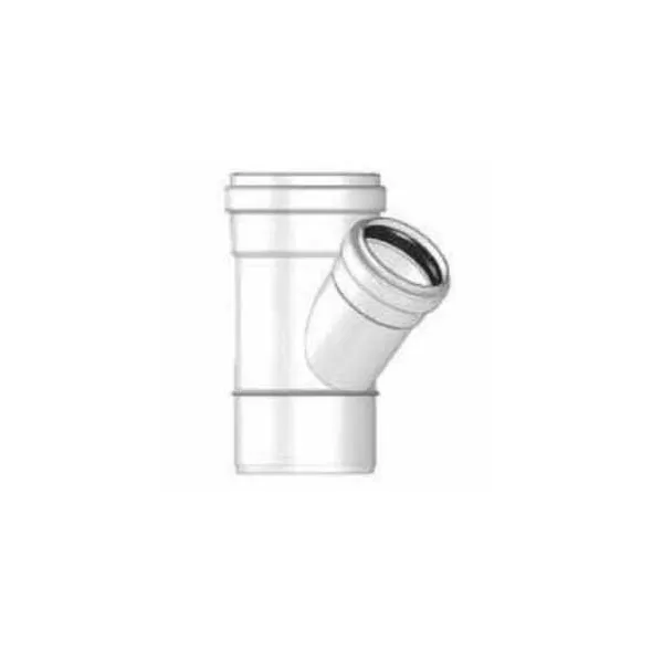 Wye, 4"S x Gasketed x Gasketed PVC G Series SDR-35 45 Degrees