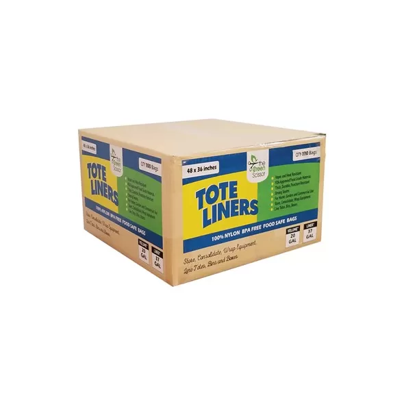 Green Scissor 48"x36" Tote Liners - 100/Pack (BULK)